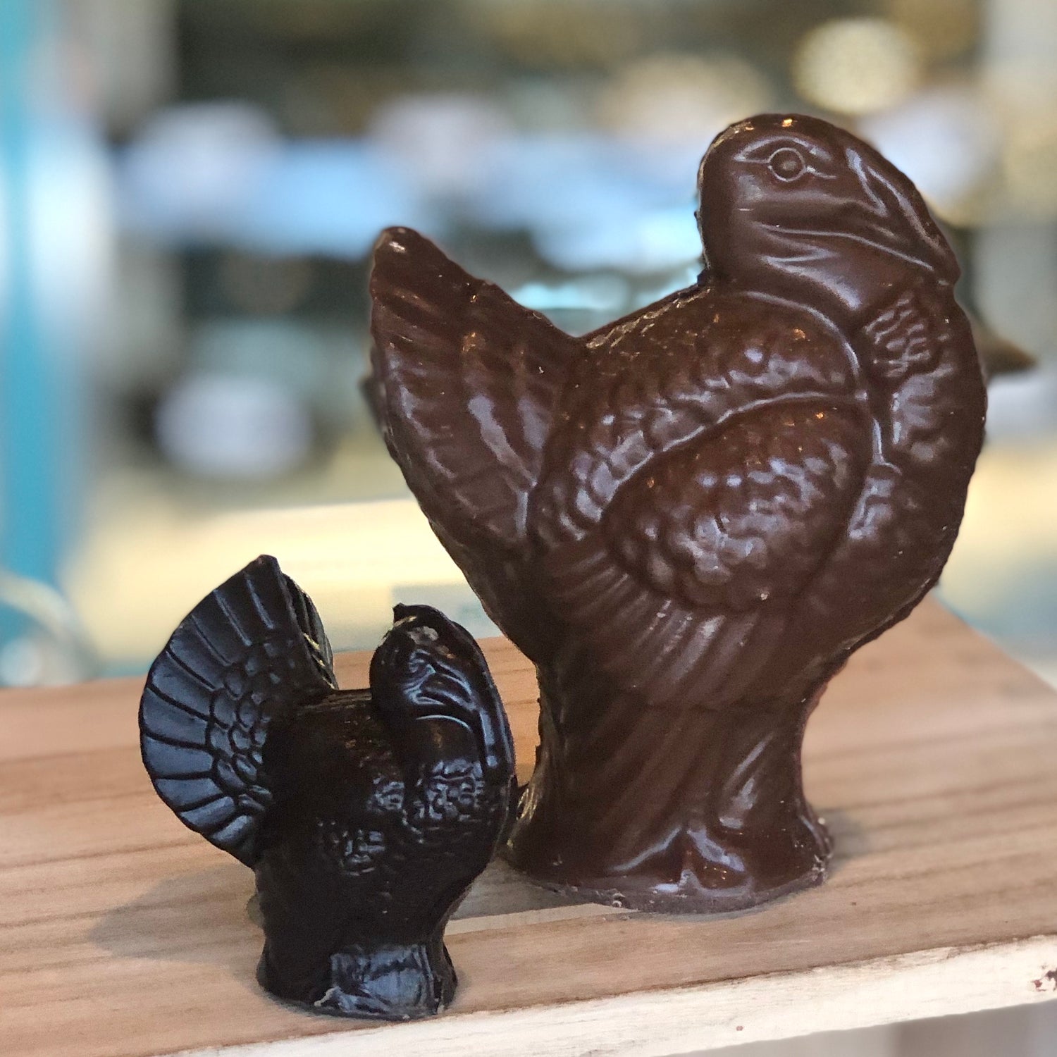 solid chocolate turkeys