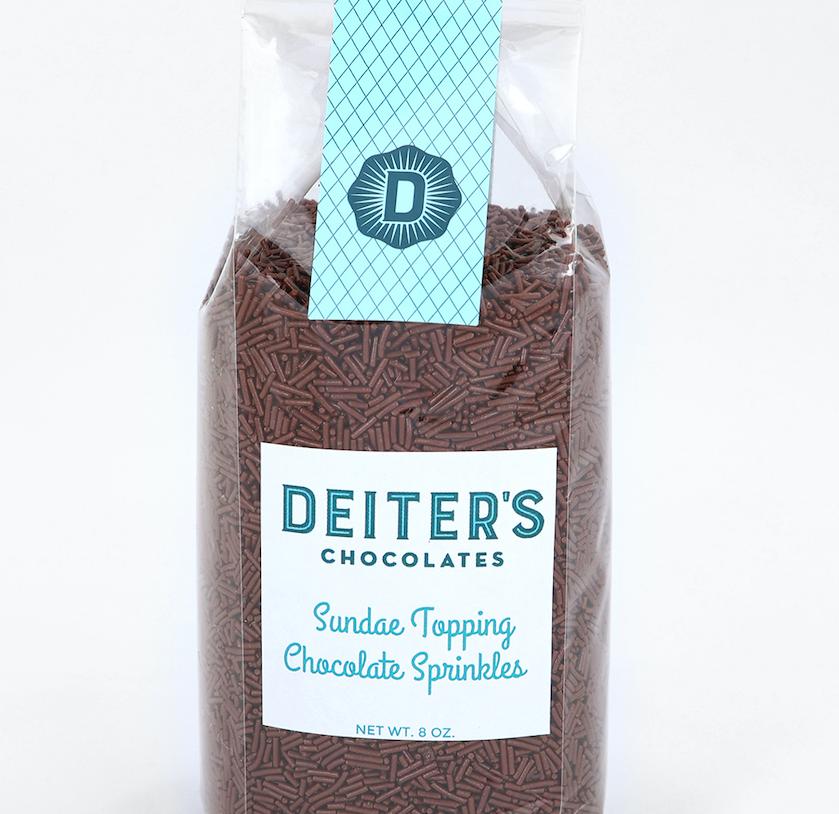 bag of sundae topping chocolate sprinkles