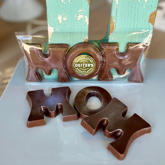 MOM Chocolate Letters