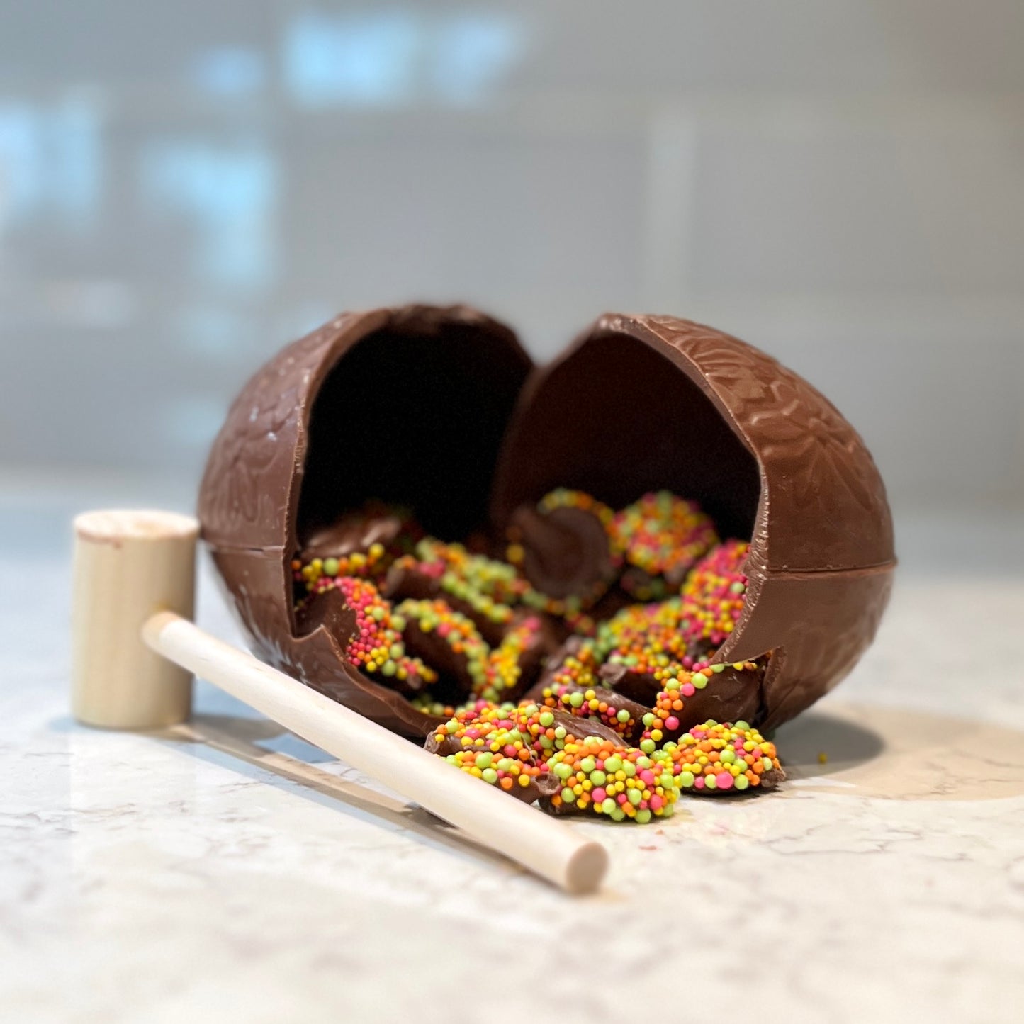 Smash Egg with Nonpareils