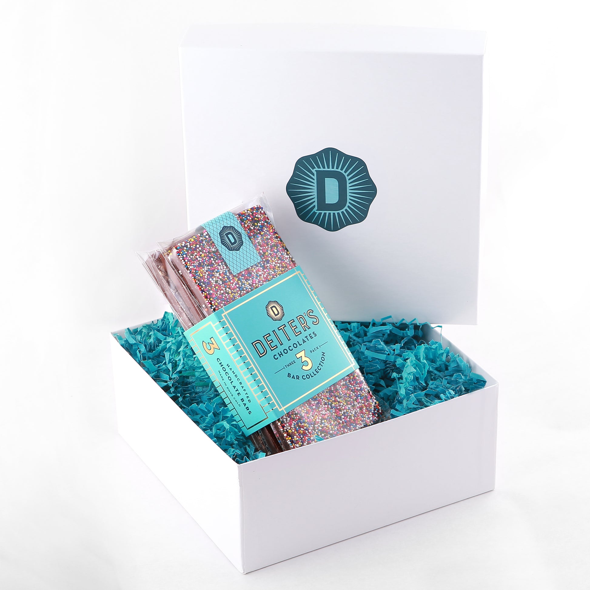 gift box with packaged set of 3 Deiter's bars